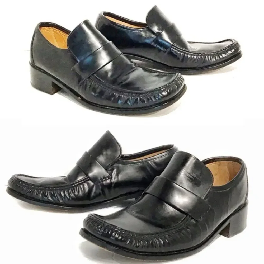Russell & Bromley Vtg  Black Loafers sz 44/US 11